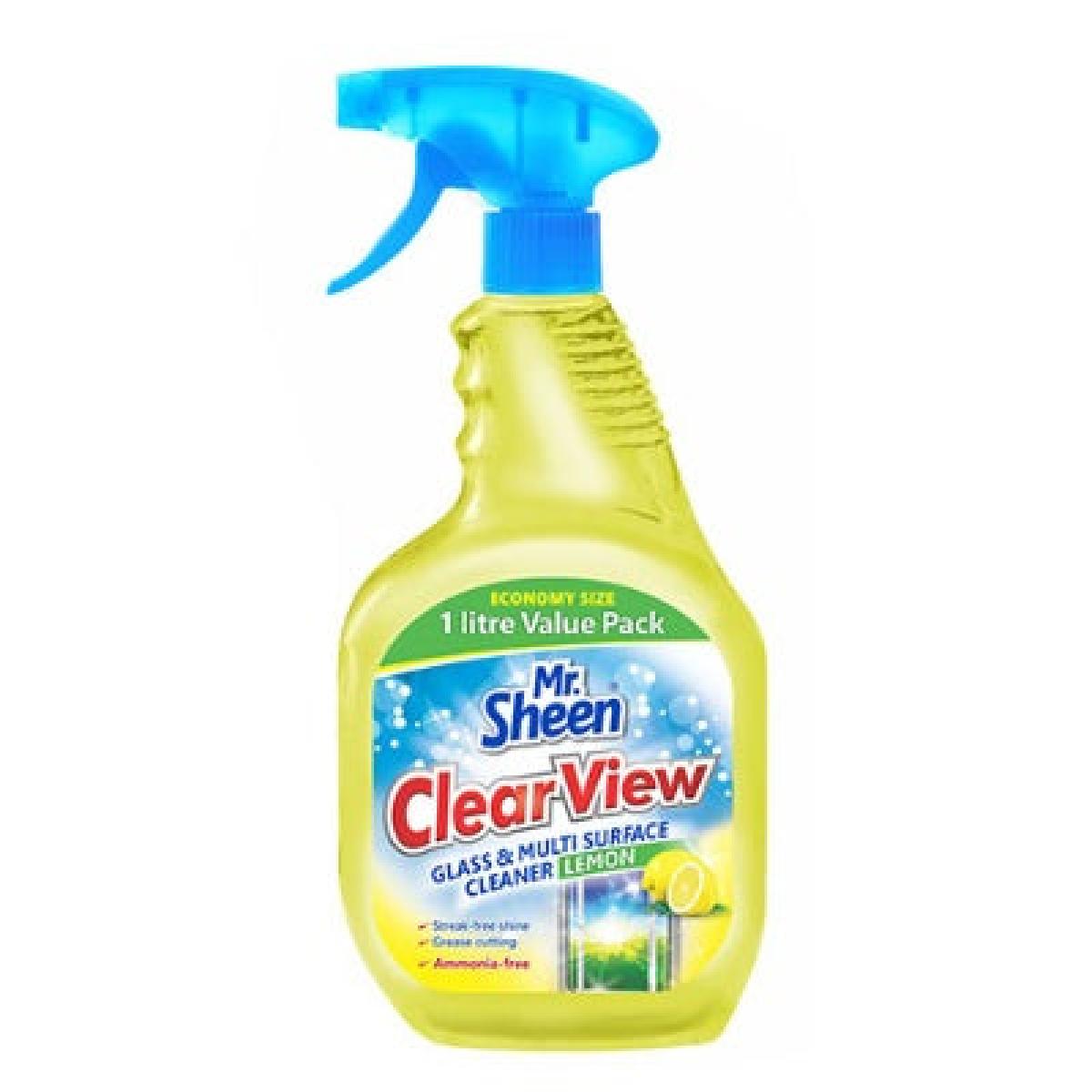 Clear View Glass & Multi-Surface Cleaner Lemon