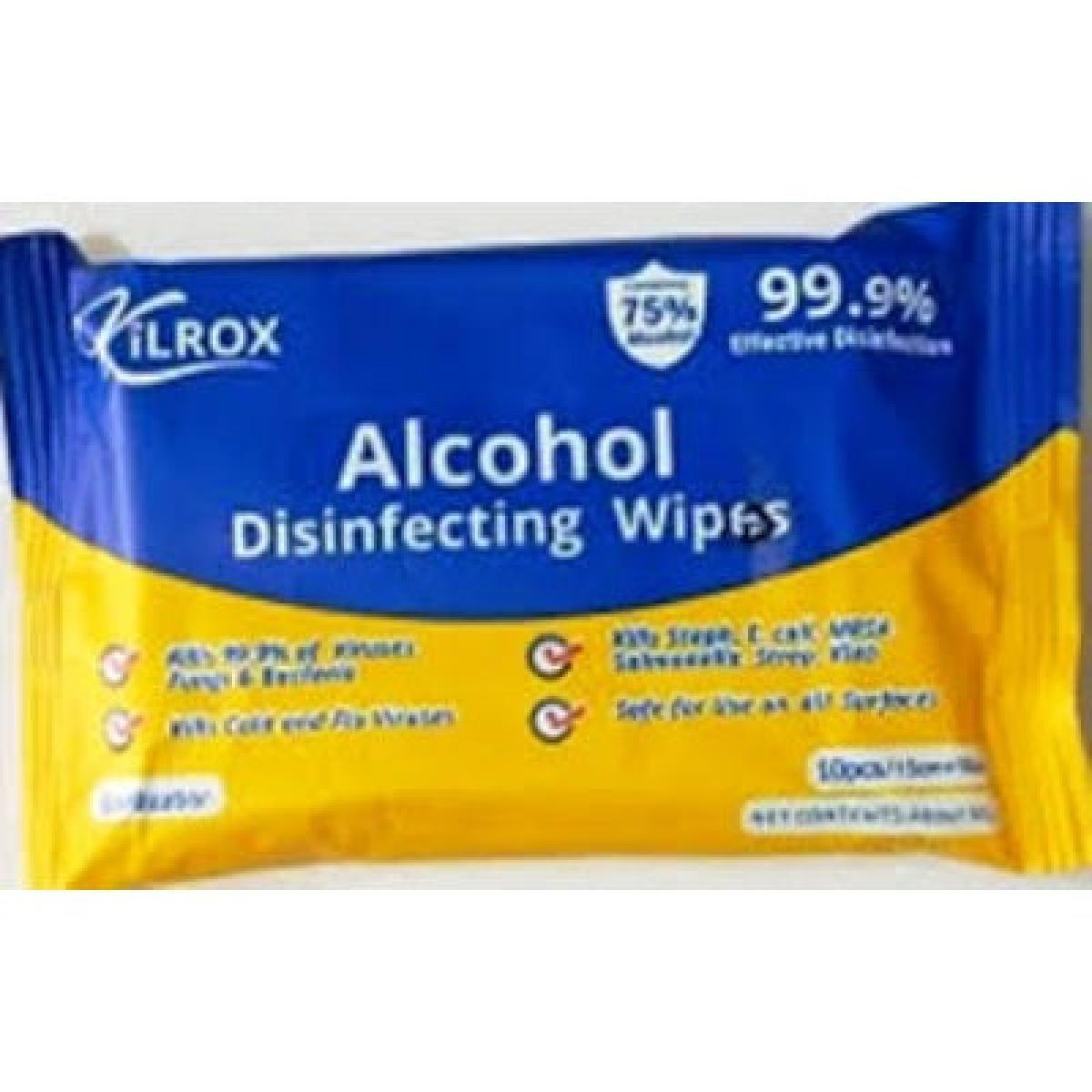Alcohol Disinfecting Wipes x10