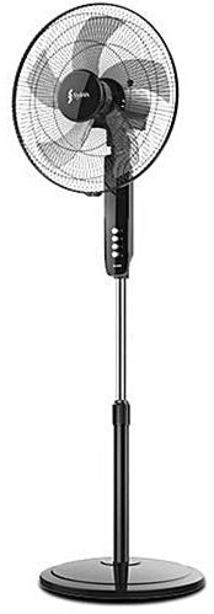 Electric Standing Fan Black & Silver 16 Inches FSS16N-502
