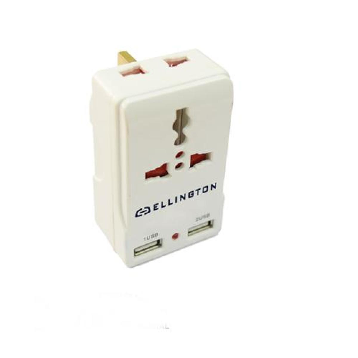 Universal Adaptor With 2 USB- HK-Mnoor