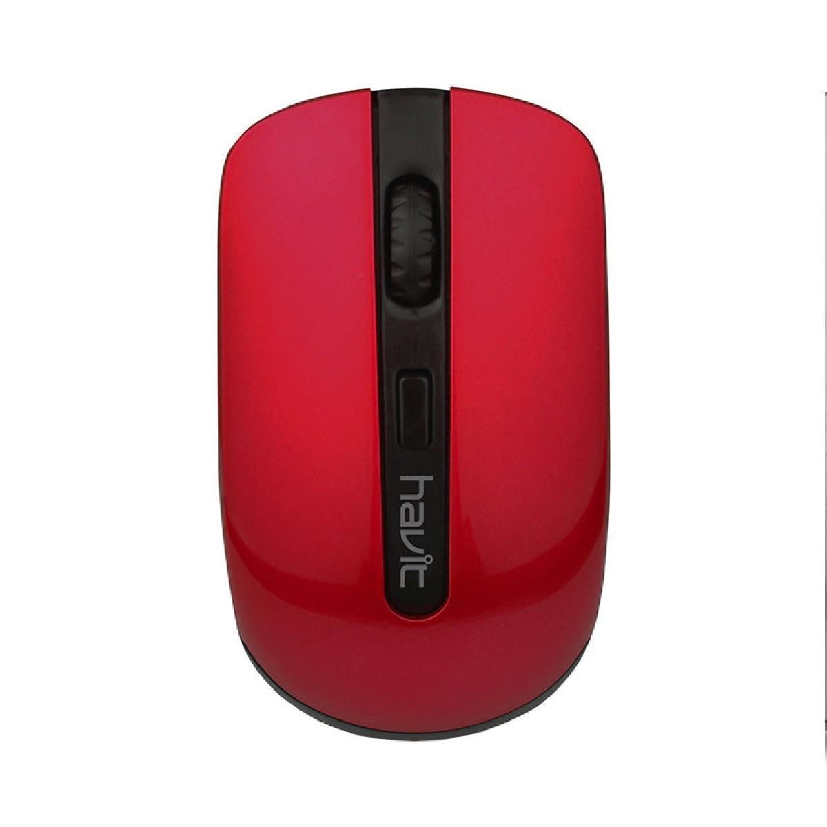 Wireless Mouse Red & Black HV-MS989GT