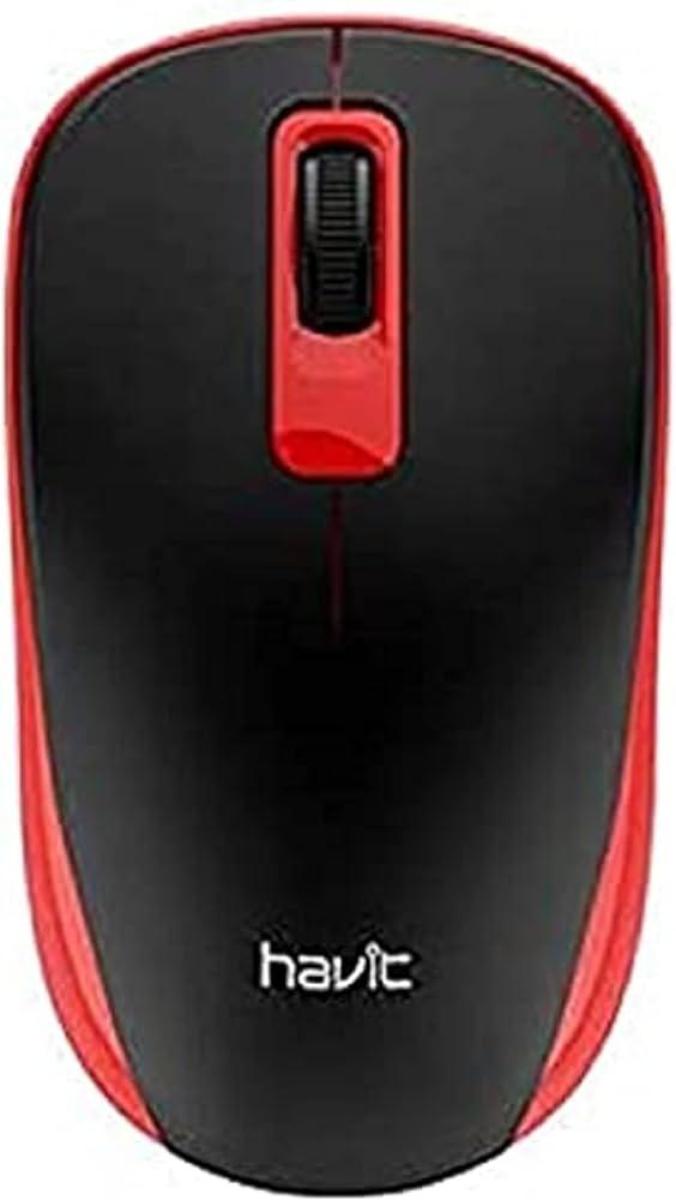 Hv-Ms626Gt Wireless Mouse - Black + Red