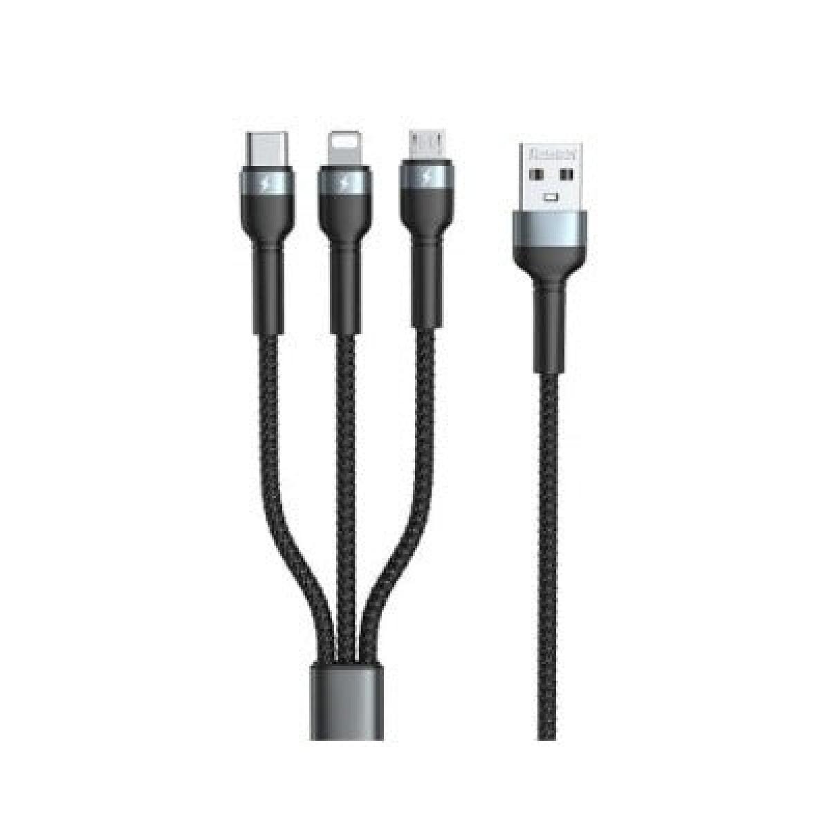 3 In 1 Type-C USB & Lighting Fast Charge Cable