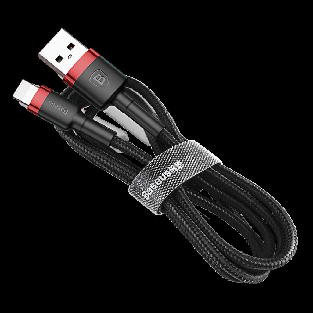 Kevlar USB Cable Lightening Gray & Black 2A 1 m