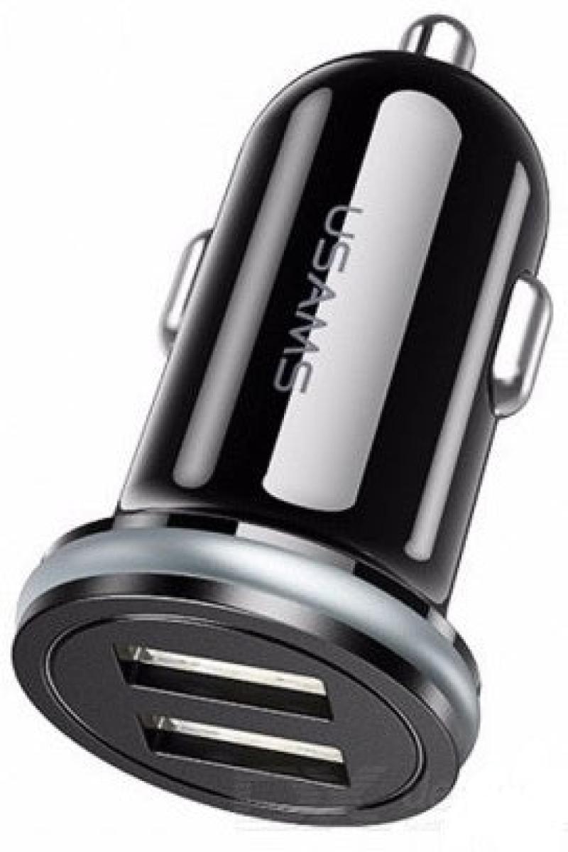 Dual USB Car Charger Black C8 3.1A CC055