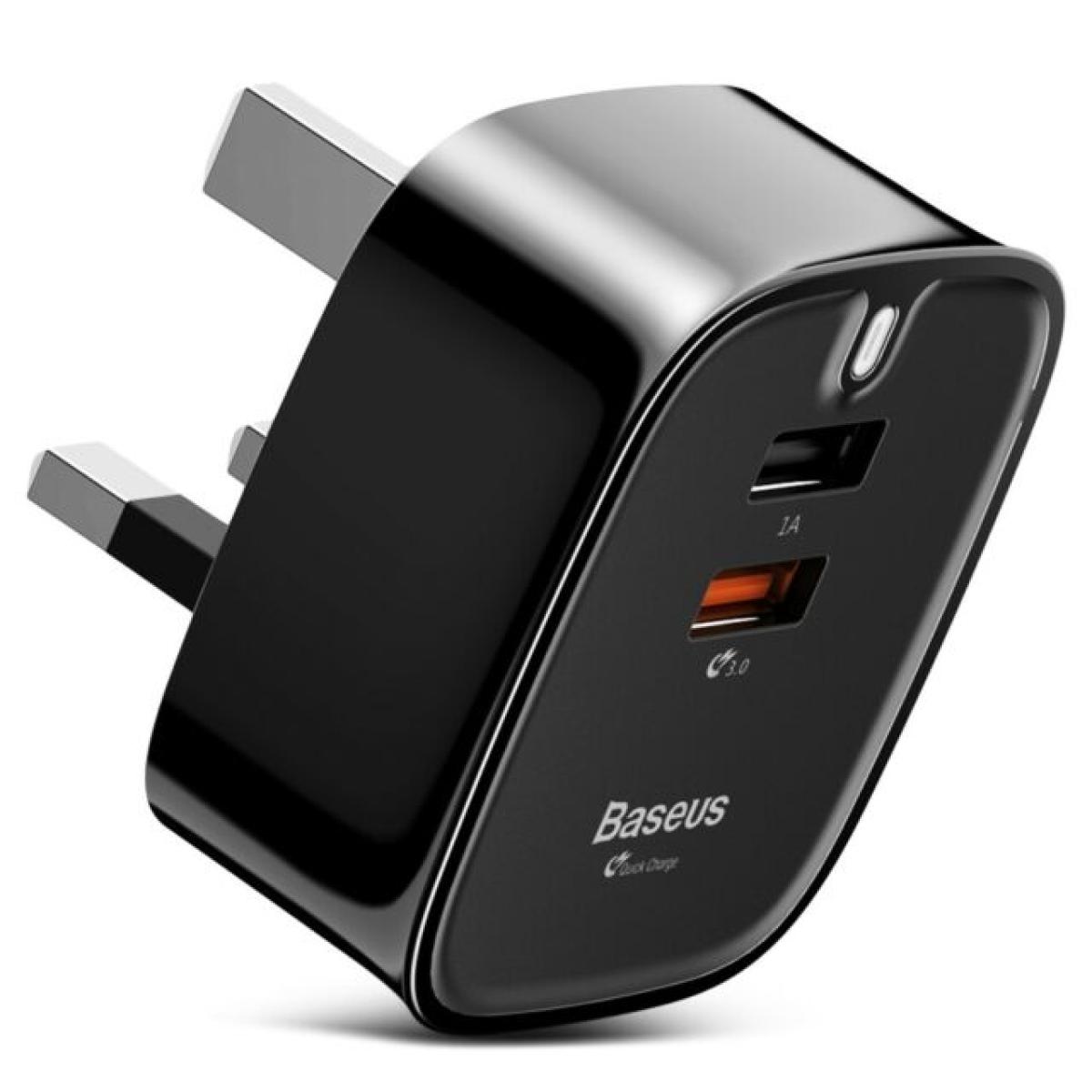 Funzi Dual USB Charger Black QC 3.0 (UK)