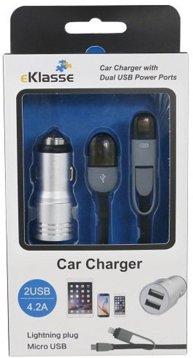 Car Charger Silver EKCA2U2A03XM