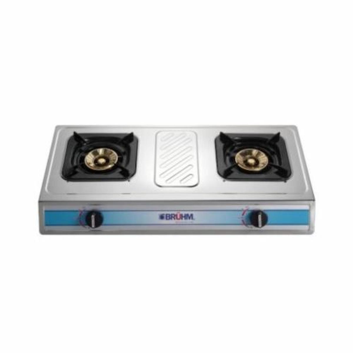 Table Top Cooker BGC-MT2S 90 x 90 mm 2 Burners Steel Finish