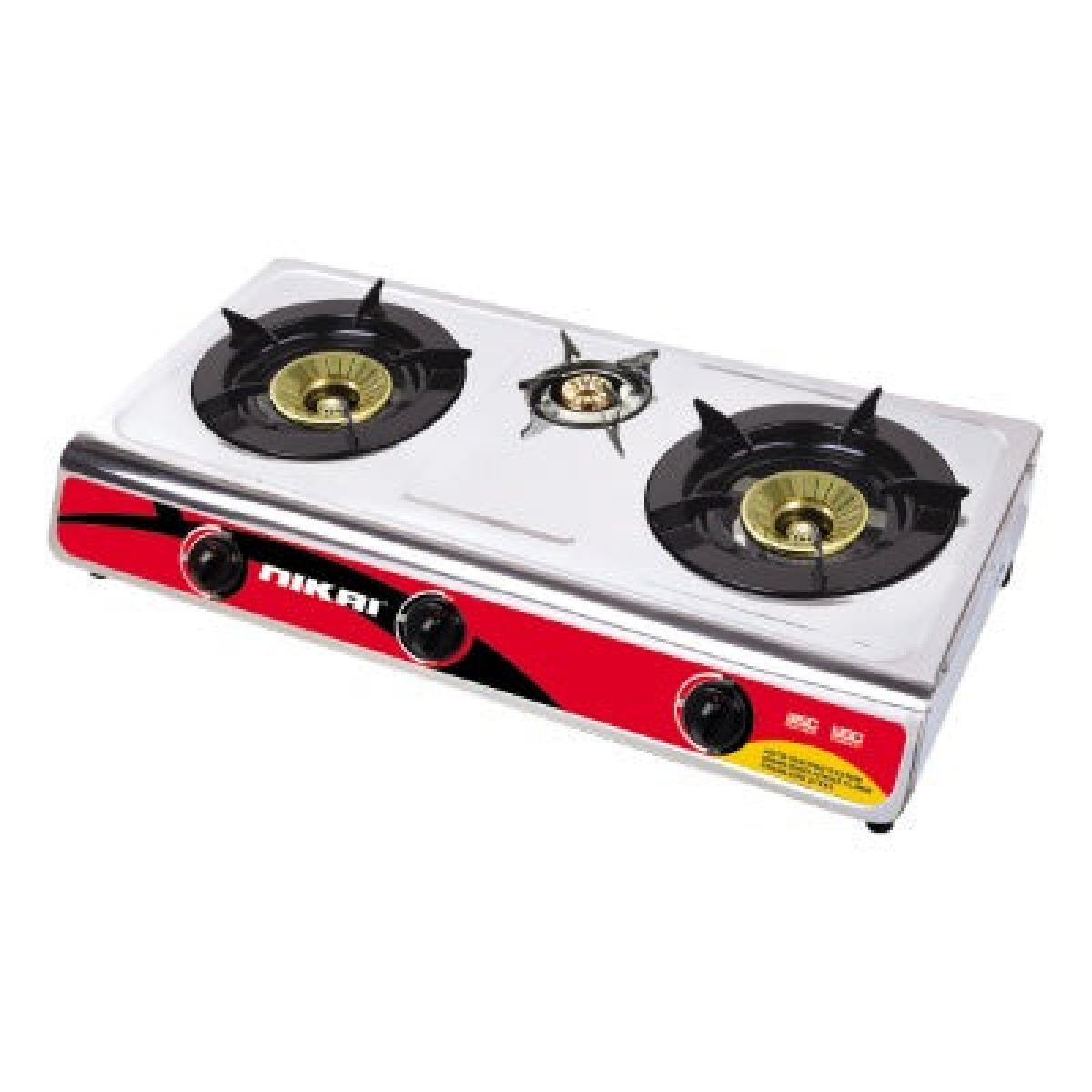 Table Top Cooker NG845 3 Gas - Stainless