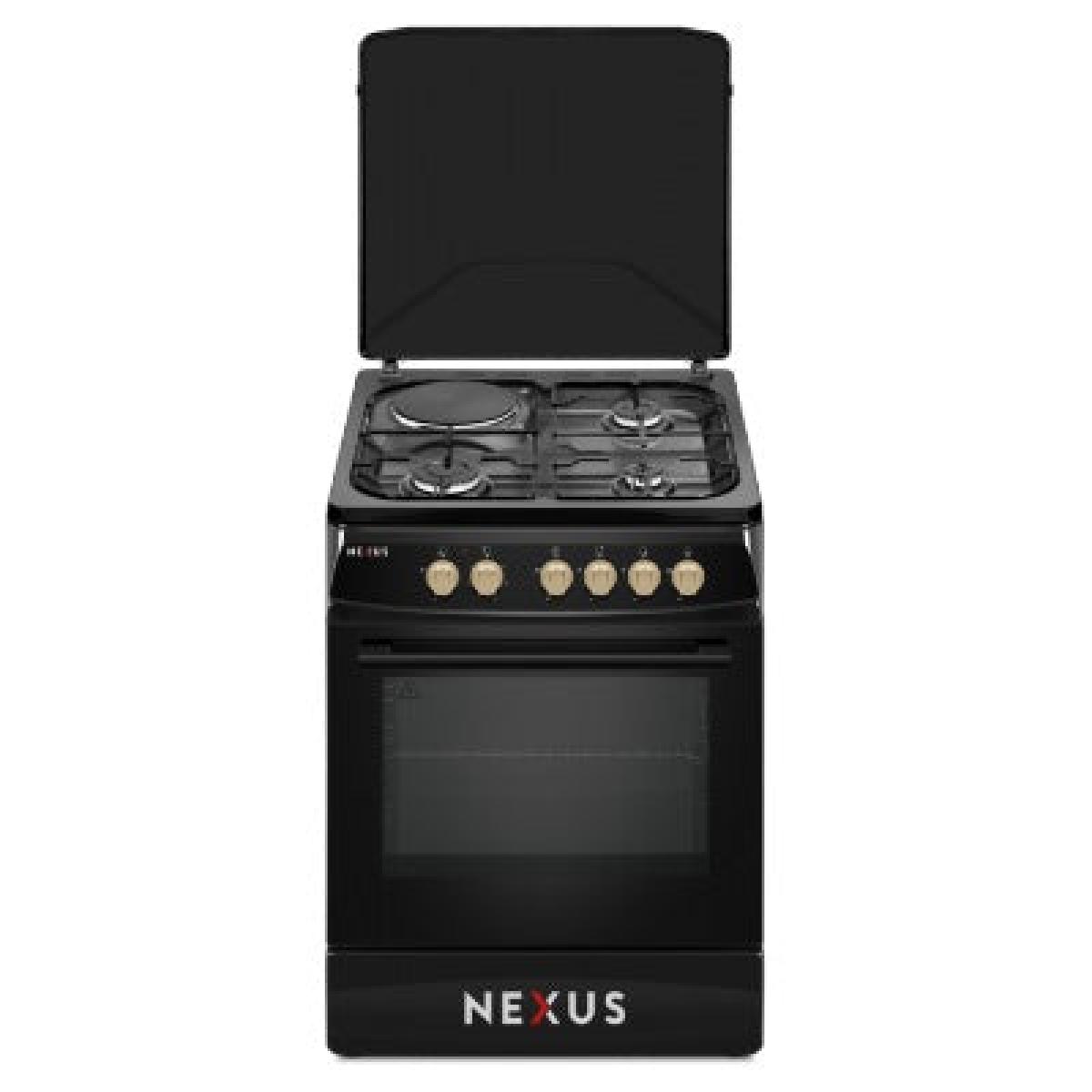 Cooker NX-6004 3 Gas + 1 Electric - Black