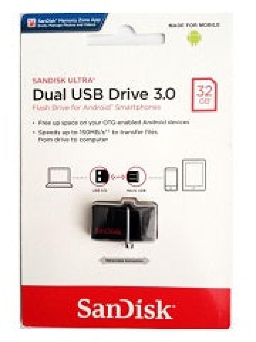 Ultra Dual USB 3.0 Flash Drive 32 GB