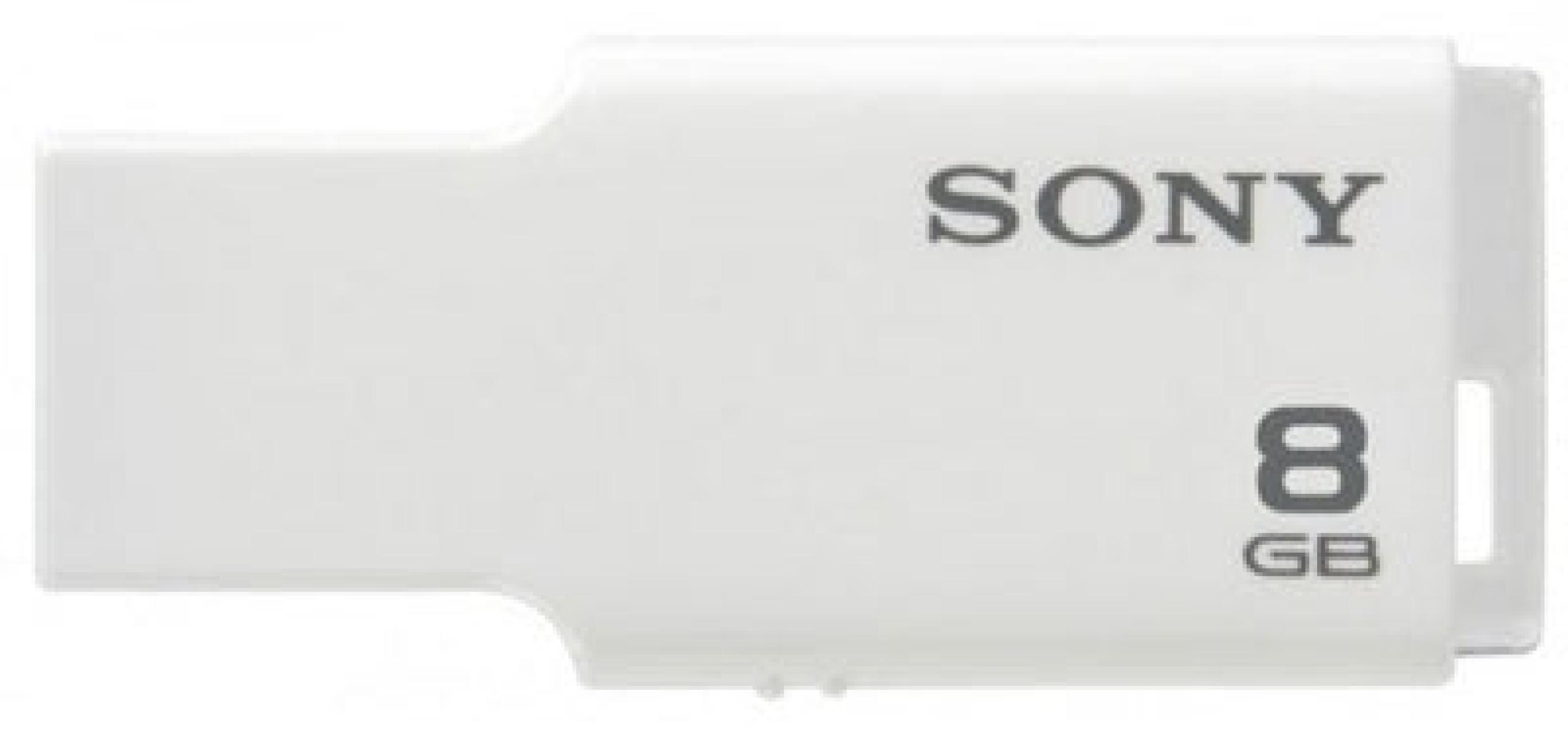 MicroVault Tiny Flash Drive 8 GB - White