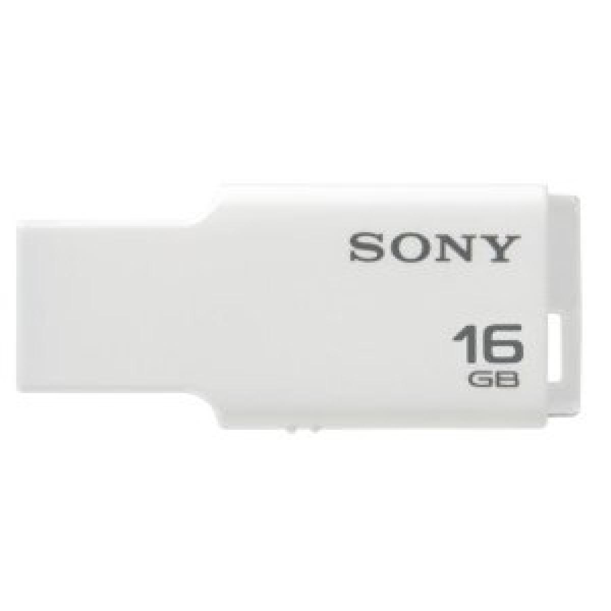 MicroVault Tiny Flash Drive 16 GB - White