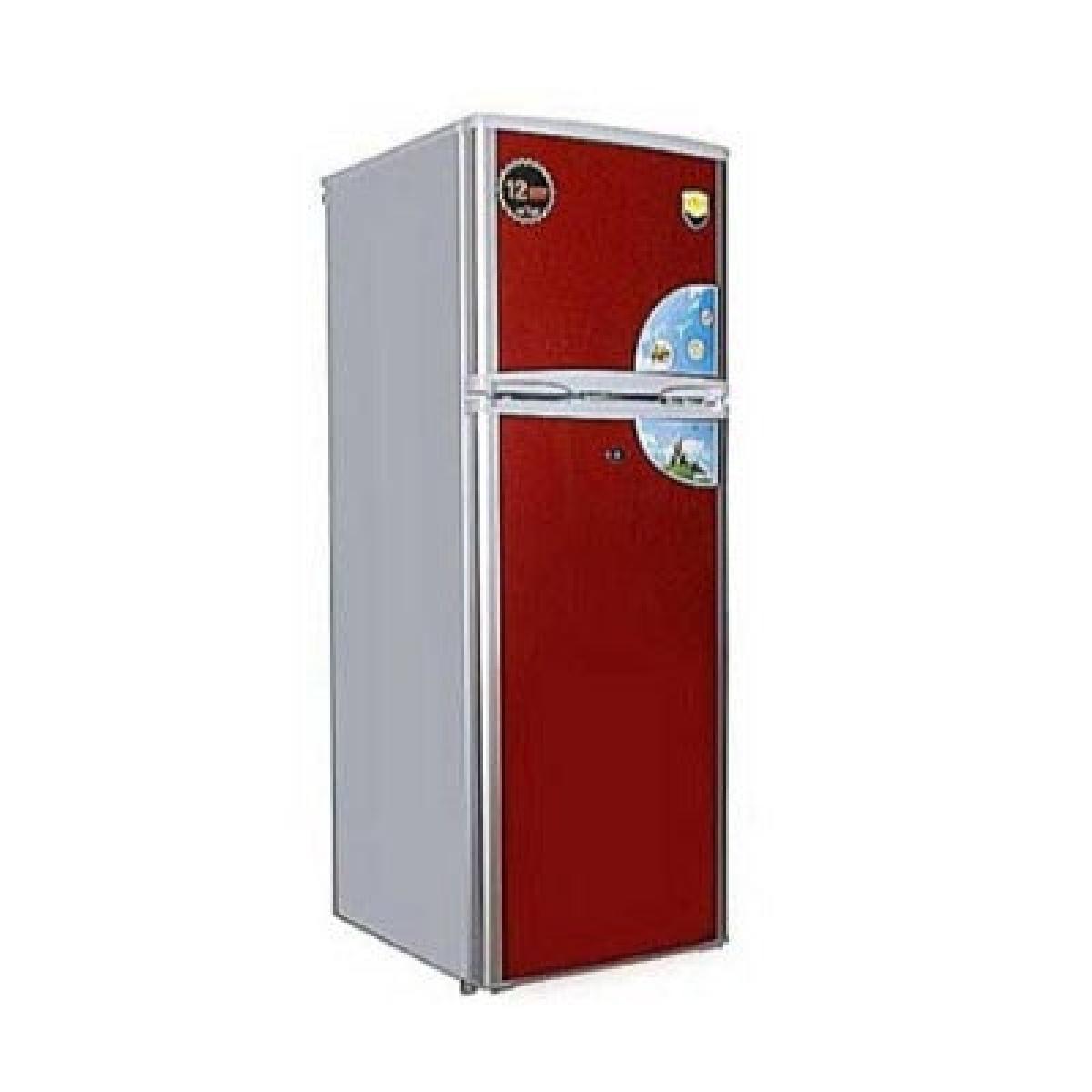 Double Door Fridge NX185 140 L Red/Silver