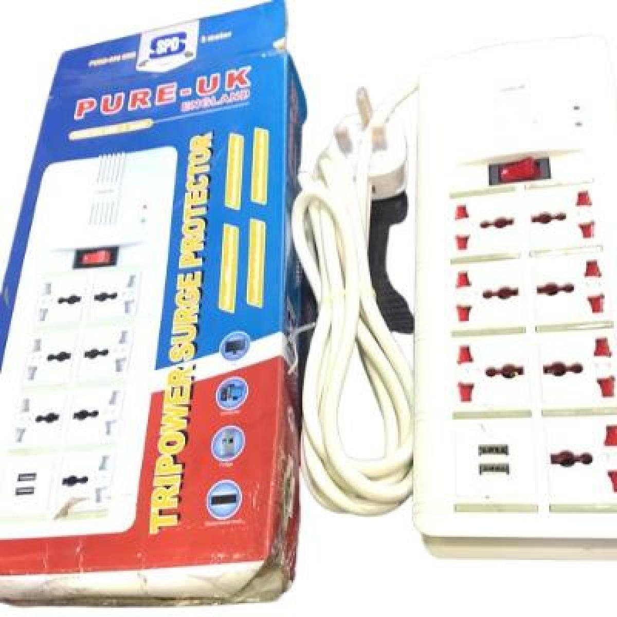 Extension 008 Surge With 2 USB 7 Way 3 m