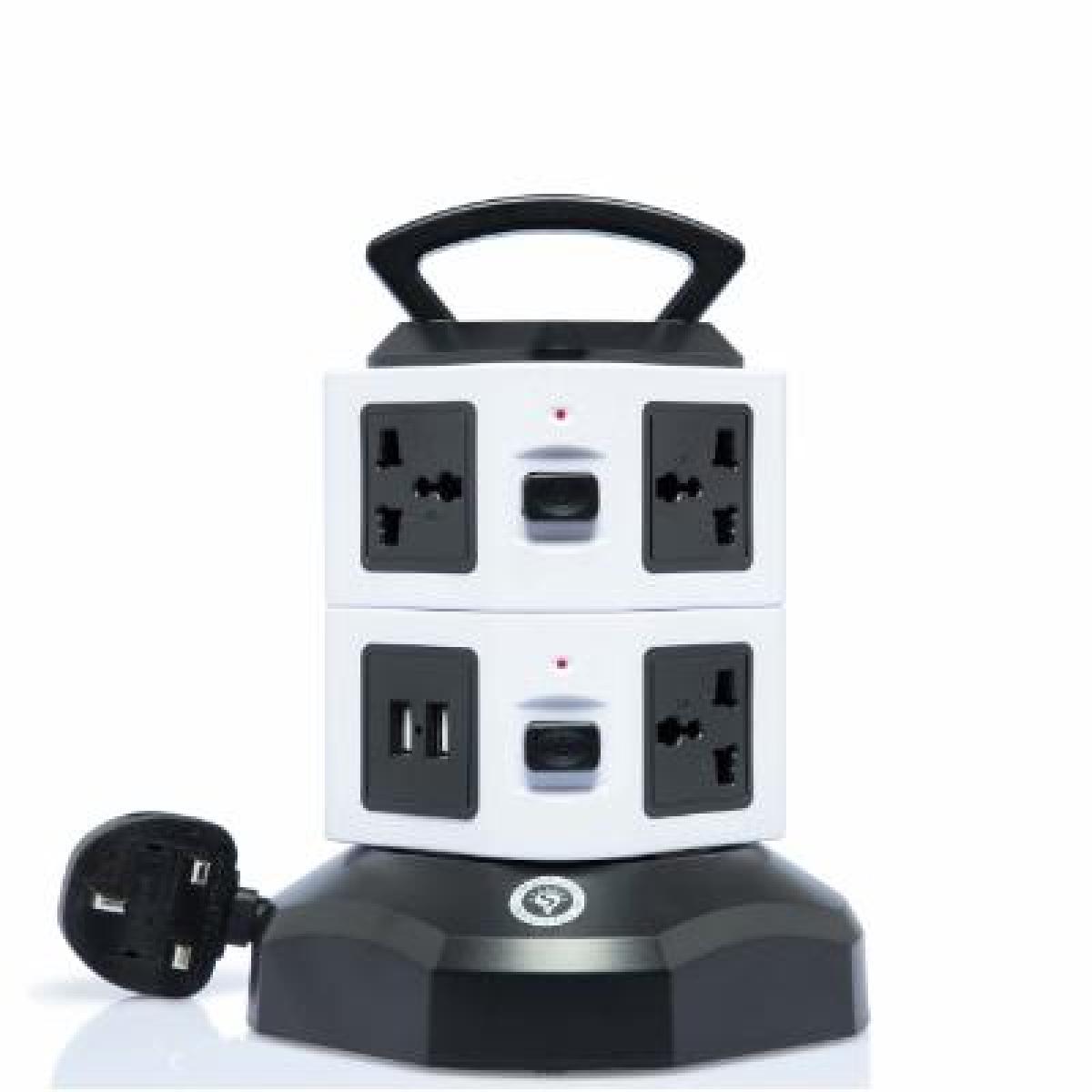 2F Tower Extension Cord With USB