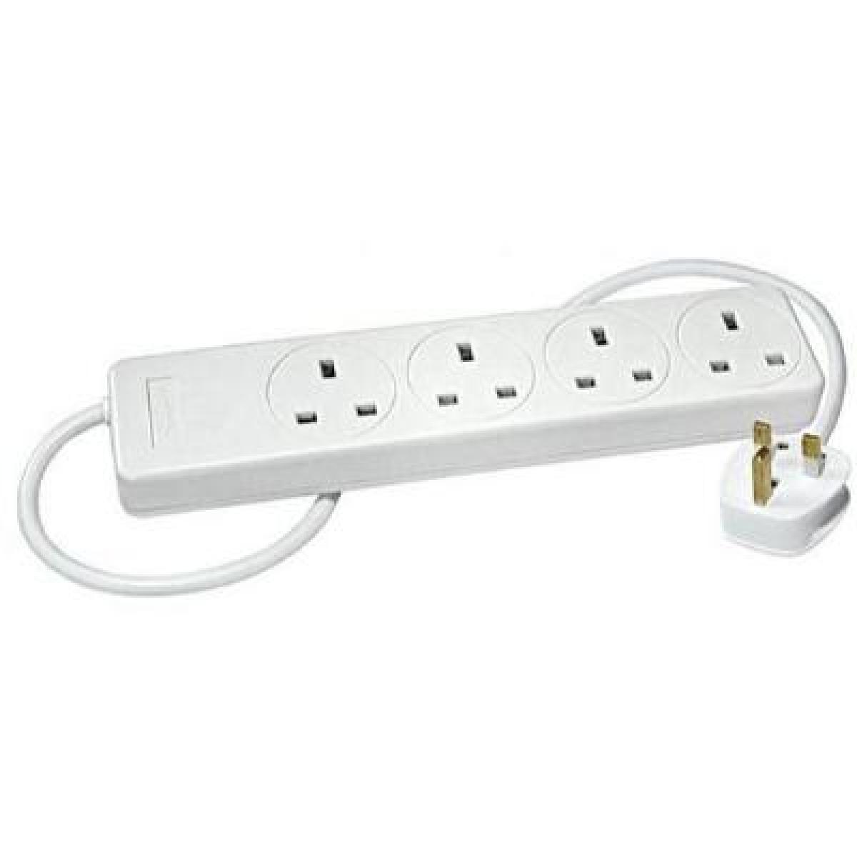 Mg-4U 13 Amp MultiGuard 4 Outlet Wo/H Switch 1.5 m