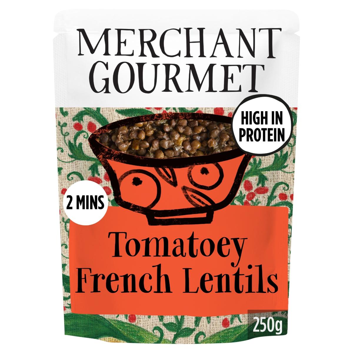 Tomatoey Puy & Green Lentils